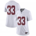 Women's Alabama Crimson Tide #33 Jackson Bratton White Limited NCAA College Football Jersey 2403TAGO1